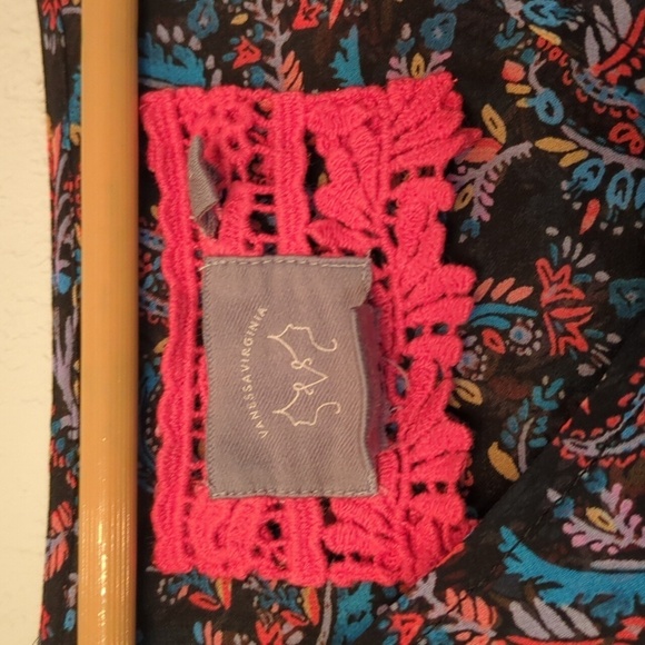 Anthropologie Vanessa Virginia Smocked Waist Long sleeves Sheer Boho Sun dress - Picture 8 of 15